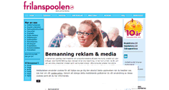 Desktop Screenshot of frilanspoolen.se